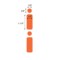 Nevs Direct Thermal Cryo 33x13mm & 9.5mm Dot for 2.0ml Tubes/Vials Orange LDTC-1141238-O - alternate 2